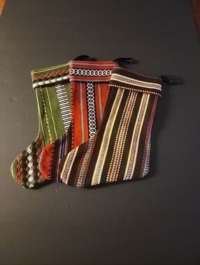 New Set Of 3 Stockings Christmas, Very Nice, Well Made, Gift